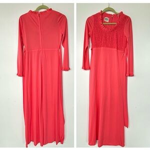 Vintage Allegro New York Coral color Dress